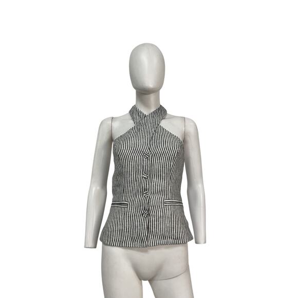 Reformation 'Tate' White Linen Top Size 0